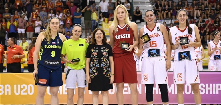 Agnes Studer in the FIBA U20 All-Star team