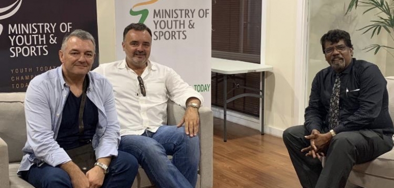 Bojan Tanjevic Meets Mauritisius Sports Ministry