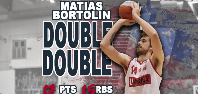 Matias Bortolin's double-double against Rimini