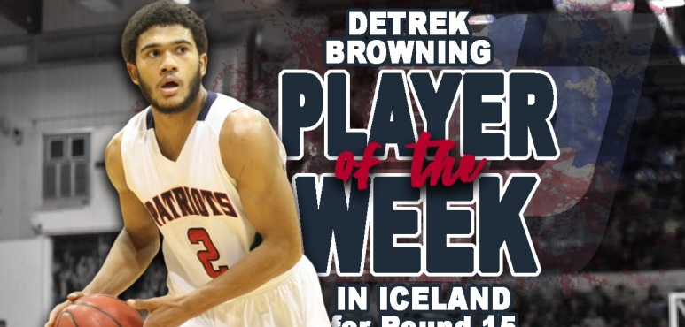 Browning's 36-point game gives him Icelandic D1 Player of the Week award