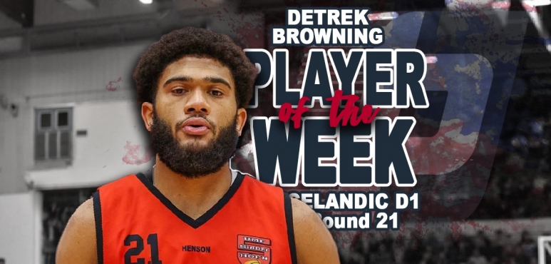 Browning's 48-point game gives him ICelandic D1 Player of the Week award
