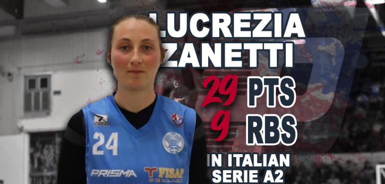 Shooting night for Lucrezia Zanetti in Italian A2