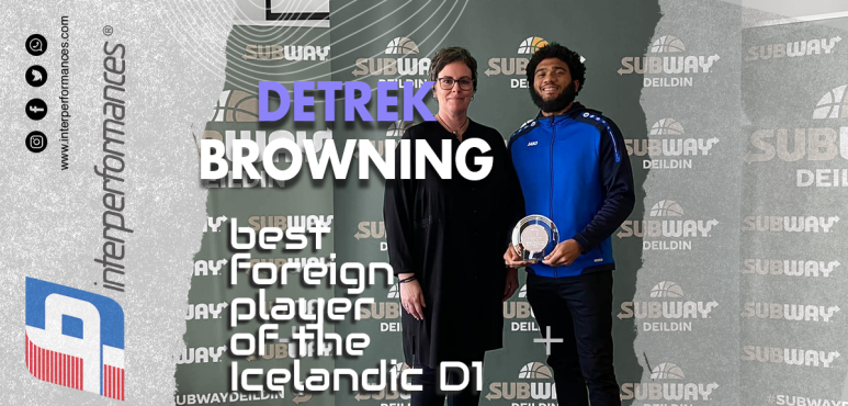 Detrek Browning, best foreign player in the  Icelandic D1 league
