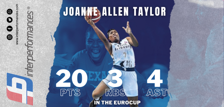  Joanne Allen-Taylor delivers  20 points in the Eurocup