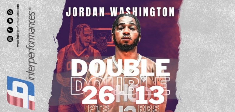 Another double-double by Jordan Washington in Saudi Arabia