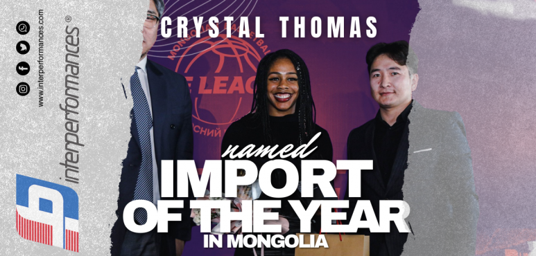 American basketball player Crystal Thomas named Import of the Year in Mongolia