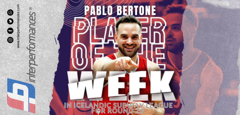 Pablo Bertone Named Player of the Week in Icelandic Subway League