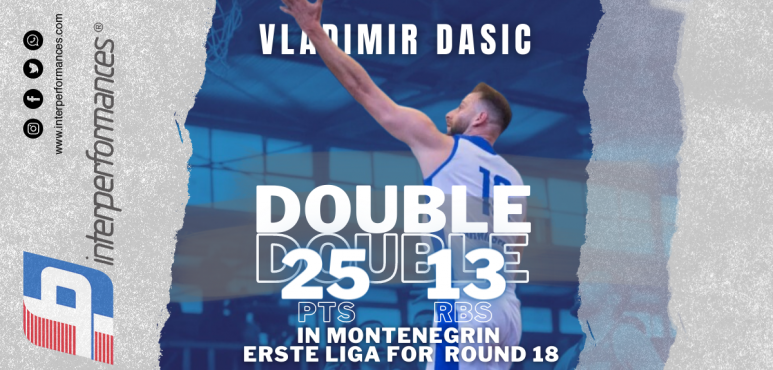 Montenegrin Power Forward Vladimir Dasic Impresses with Double-Double Performance