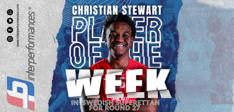 Hogsbo's Christian Stewart named Player of the Week in Swedish Superettan