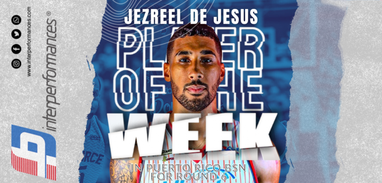 International Guard Jezreel De Jesus named Player of the Week