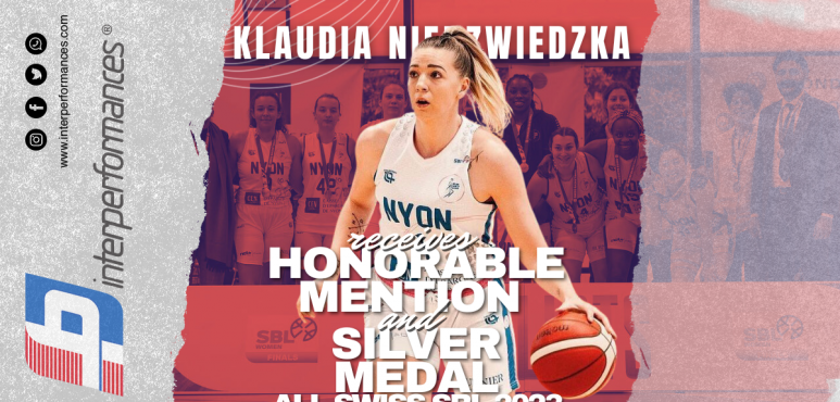 Nyon Basket Feminin's Klaudia Niedzwiedzka Earns All-Swiss Honorable Mention