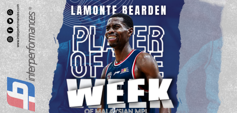 Bearden's double-double lands him Player of the Week award in Malaysia